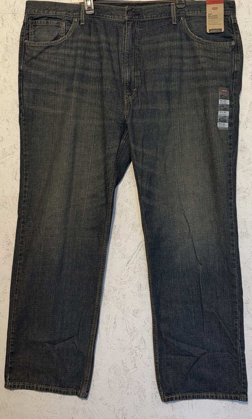 Levi's 559 Relaxed Straight Fit Jeans Blue Big & Tall Size 50x34 NWT NEW